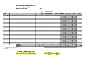 Free Sample Expense Report Form And Expense Reports Excel