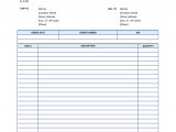 Free Sample Invoice Template For Word And Free Sample Electrical Invoice