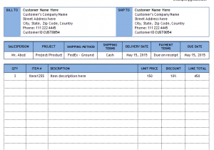 Free Template For Invoice Receipt And Free Example Of Invoice Template