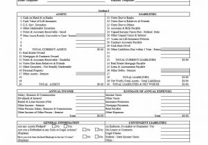 Free Template For Personal Financial Statement And Personal Financial Statement Template Sba