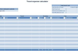 Free Travel Expense Claim Form Template And Free Expense Report Form Pdf