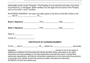 General Bill Of Sale Form And Free Printable Bill Of Sale For Automobile