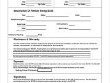 Generic Bill Of Sale Form For Vehicle And Vehicle Bill Of Sale Template California