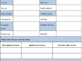 Generic Personal Financial Statement Template And Personal Financial Statements Forms