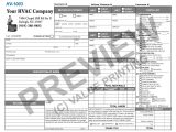 HVAC Work Order Template And HVAC Invoice Template Free Excel