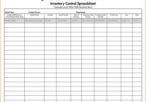 Hotel Inventory Spreadsheet and Linen Inventory Template