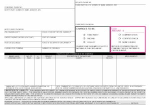 House Bill Of Lading Terms And Conditions Template And Blank Straight Bill Of Lading Short Form Pdf