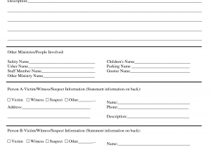 IT Incident Report Template And Security Incident Report Form