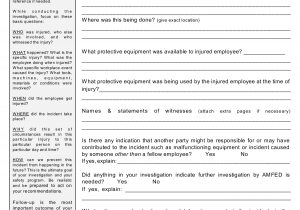 Incident Investigation Form Doc And Accident And Incident Investigation Reporting And Analysis