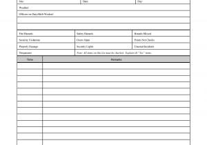 Incident Report Example For Security Guard And Security Patrol Report Example