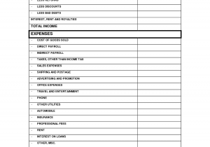 Income And Expense Report Template And Income And Expense Statement Template Download