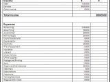 Income And Expense Statement Sample And Personal Income And Expense Report Template