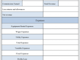Income Statement Template Free Download And Small Business Profit And Loss Template Excel