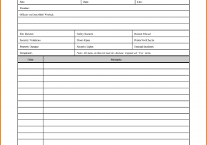 Information Security Incident Report Template Pdf And Security Guard Incident Report Sample