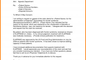 Insurance Denial Letter Template And Insurance Appeal Letter Sample Medical Necessity