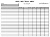 Inventory Control Spreadsheet Excel Software
