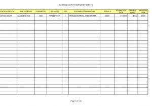 Inventory List Template And Free Small Business Inventory Templates