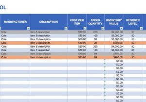 Inventory List Templates and Inventory Management Excel Formulas