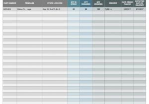 Inventory Spreadsheet Sample and Inventory Reconciliation Excel Template