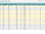 Inventory Tracking Spreadsheet Excel