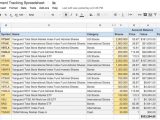 Inventory Tracking Spreadsheet Sample