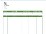 Invoice Template Excel And Free Fill In Invoice Form