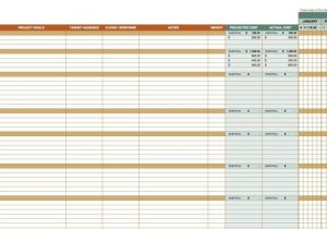 Marketing Lead Tracking Spreadsheet and Marketing Timeline Template Excel