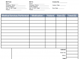 Medical Bill Format Doc And Medical Invoice Template
