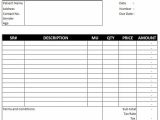 Medical Bill Format Xls And Free Invoice Forms To Print