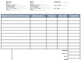 Medical Bill Template Pdf And Free Editable Doctor Excuse Template