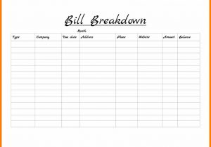 Monthly Bill Tracker Template Free And Free Monthly Bill Payment Schedule Template
