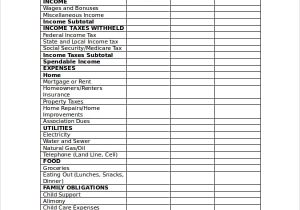 Monthly Budget Worksheet Excel And Daily Personal Budget Worksheets