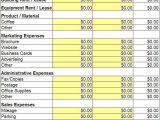 Monthly Business Expense Template And Business Expense Spreadsheet Template Free