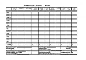 Monthly Expenses Spreadsheet for Small Business and Free Small Business Income and Expenses Spreadsheet