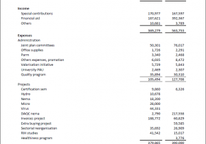 Monthly Financial Report Format In Excel And Budget For Non Profit Organization Example
