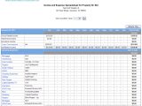 Monthly Rental Expense Spreadsheet and Property Management Spreadsheet Free Download