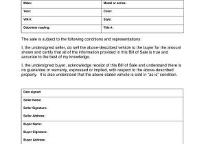 Motor Vehicle Bill Of Sale Word Document And Motor Vehicle Bill Of Sale Template Australia