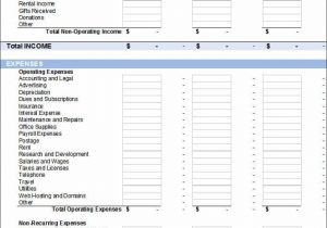 Ngo Financial Statements Template And Church Monthly Financial Report Template