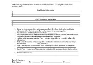 Non Disclosure Agreement Template For Employees And Non Disclosure Agreement Sample Pdf