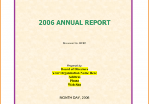 Nonprofit Annual Report Template Free And Illinois Nonprofit Annual Report Form