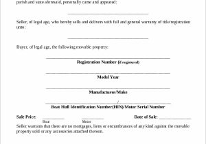 Notarized Bill Of Sale Template And Blank Bill Of Sale