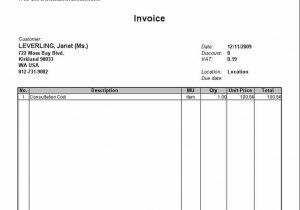 Payment Invoice Template Word And Bill Invoice Format In Ms Word