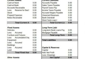 Personal Balance Sheet Template Excel Free Download And Balance Sheet Template In Excel Download