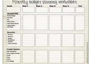 Personal Budget Example And Financial Advisor Budget Planning