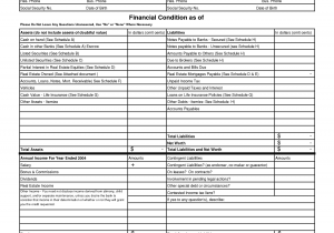 Personal Financial Statement Form Pdf And Personal Financial Statement Form Td Bank