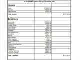 Personal Income And Expense Statement Template And Template Of Income And Expense Statement