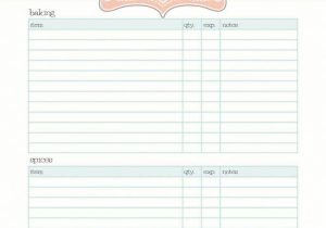 Printable Food Inventory Sheet And Printable Inventory List Template
