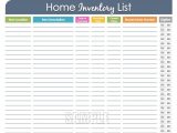 Printable Inventory Templates And Printable Home Inventory Sheets