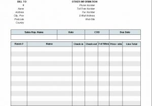 Printable Utility Bill And Simple Invoice Template