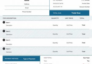 Professional Service Invoice Format And Easy Printable Invoice